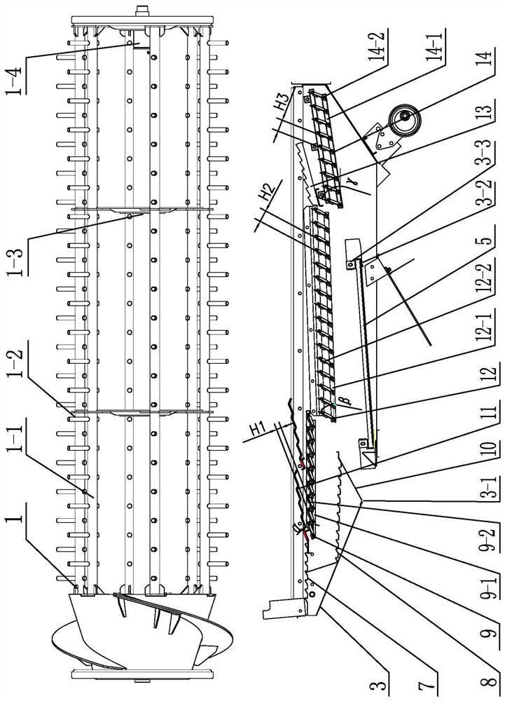 Cleaning device for vertical axial flow harvester