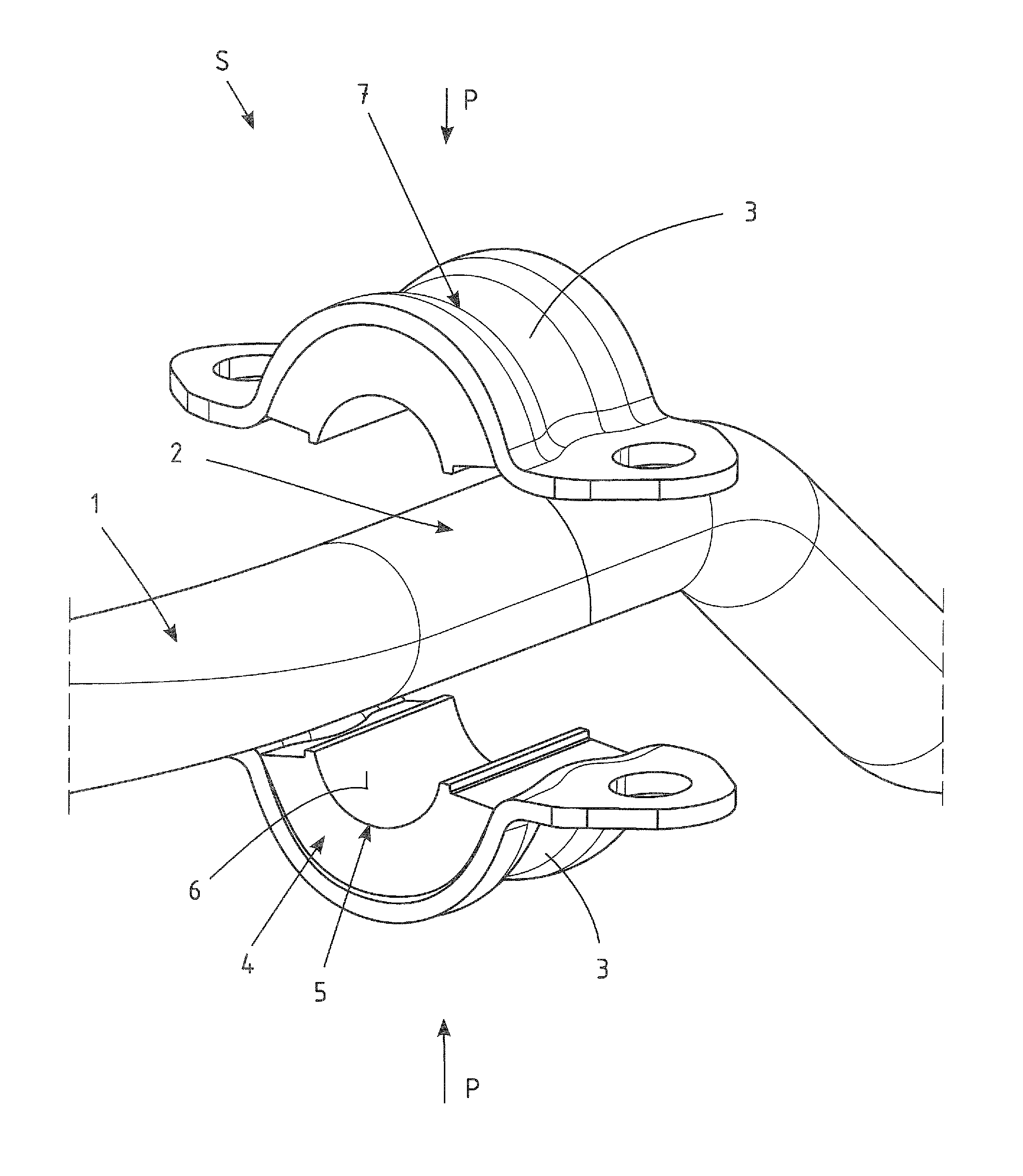Method of producing a stabilizer with a stabilizer bearing