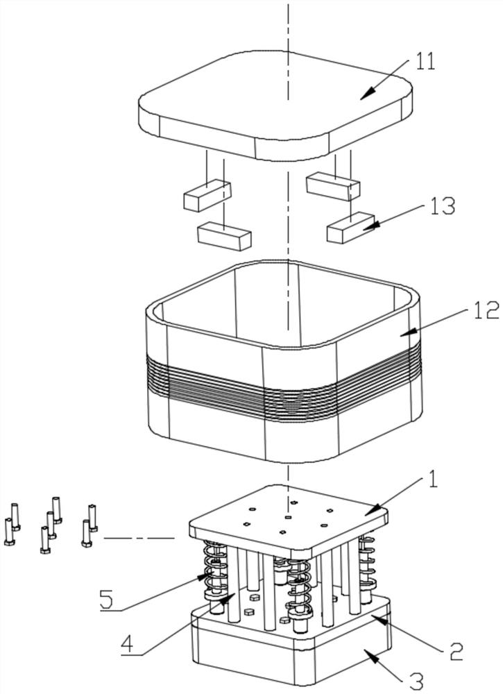 Bridge supporting damping support for constructional engineering