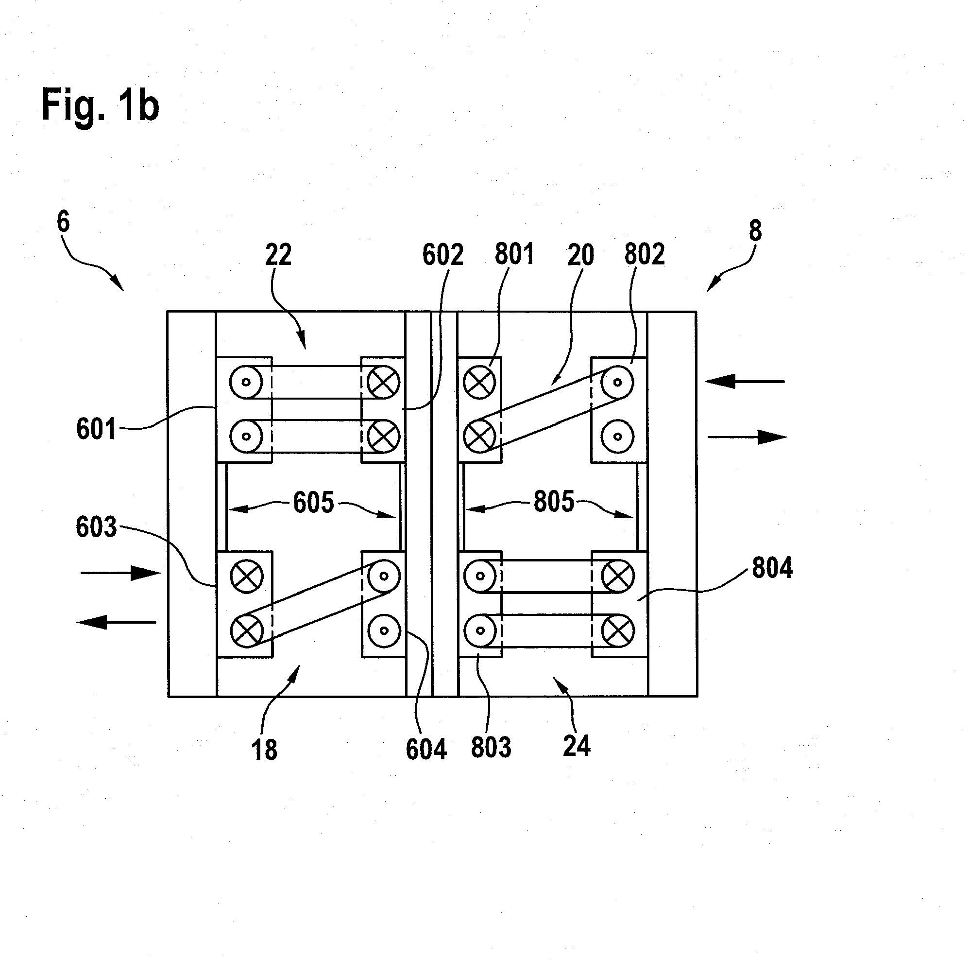 Coupling device for a multi-phase converter