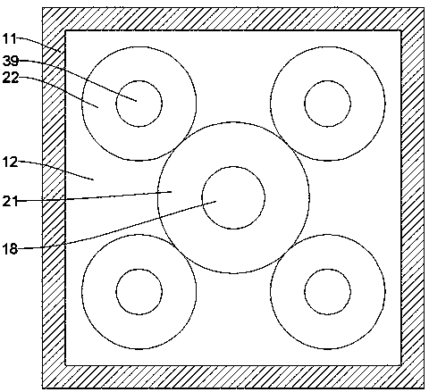 Portable foundation secondary supporting protection device for preventing collapse