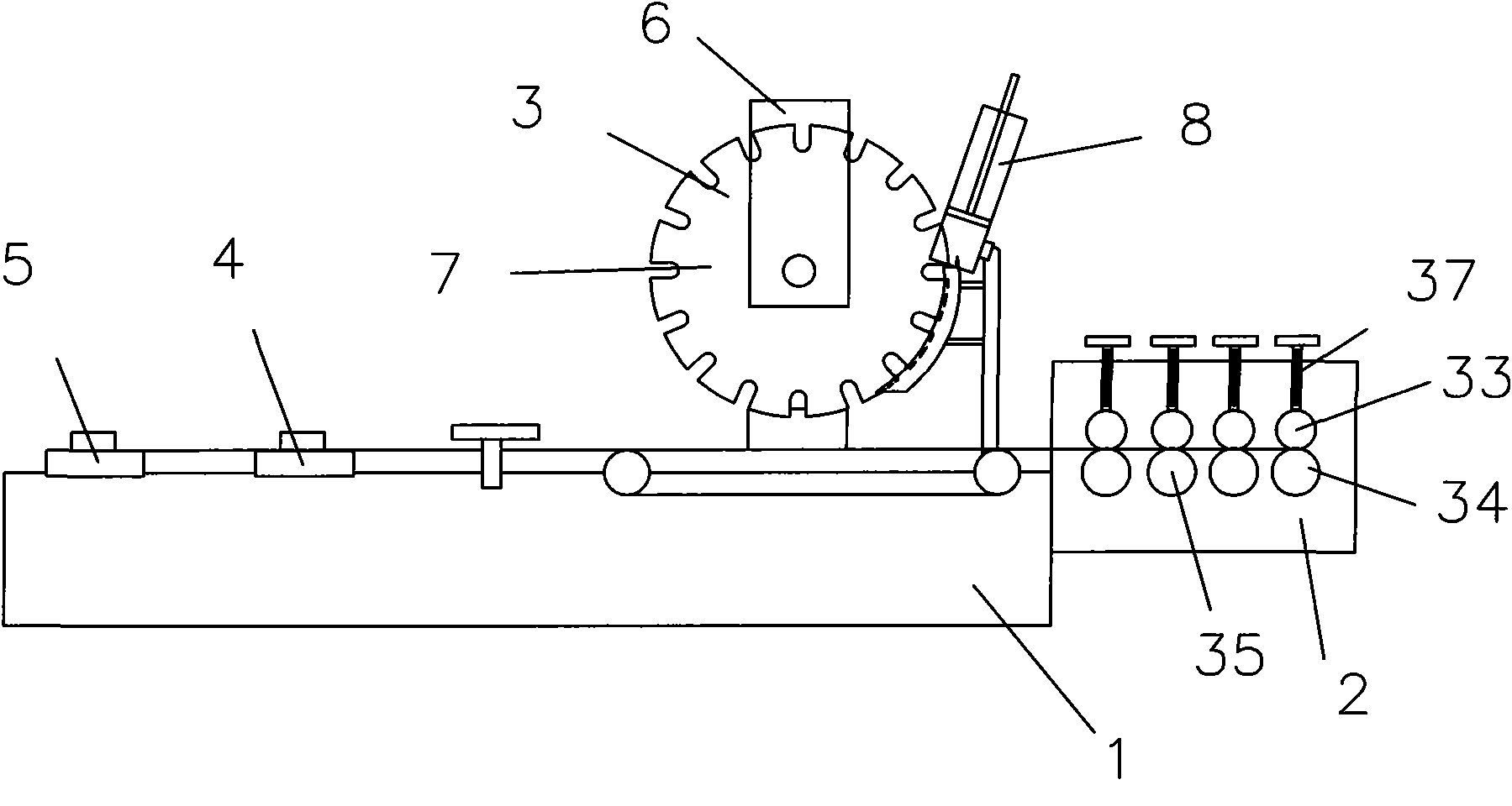 Bar brush machine