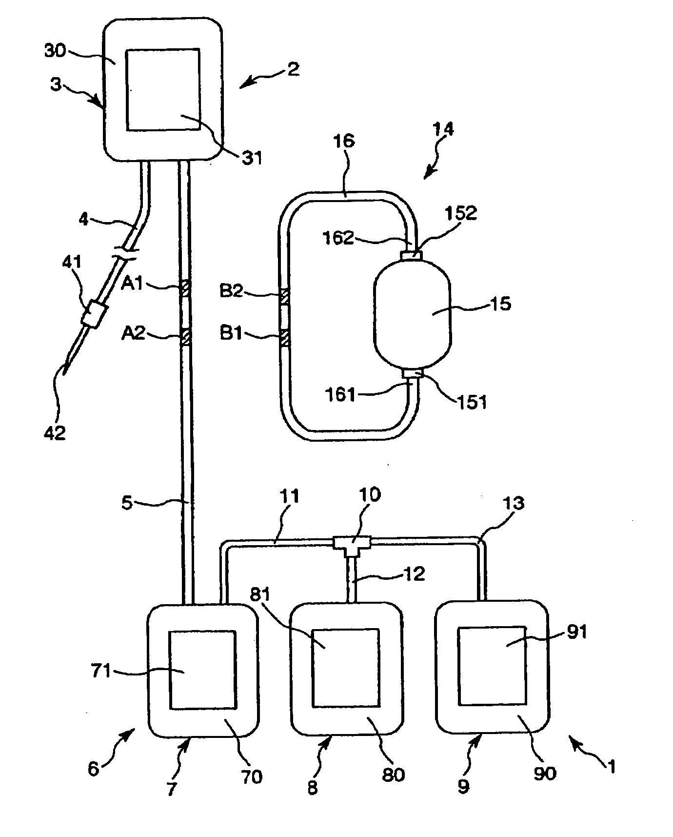 Method of producing blood processing circuits and filter unit