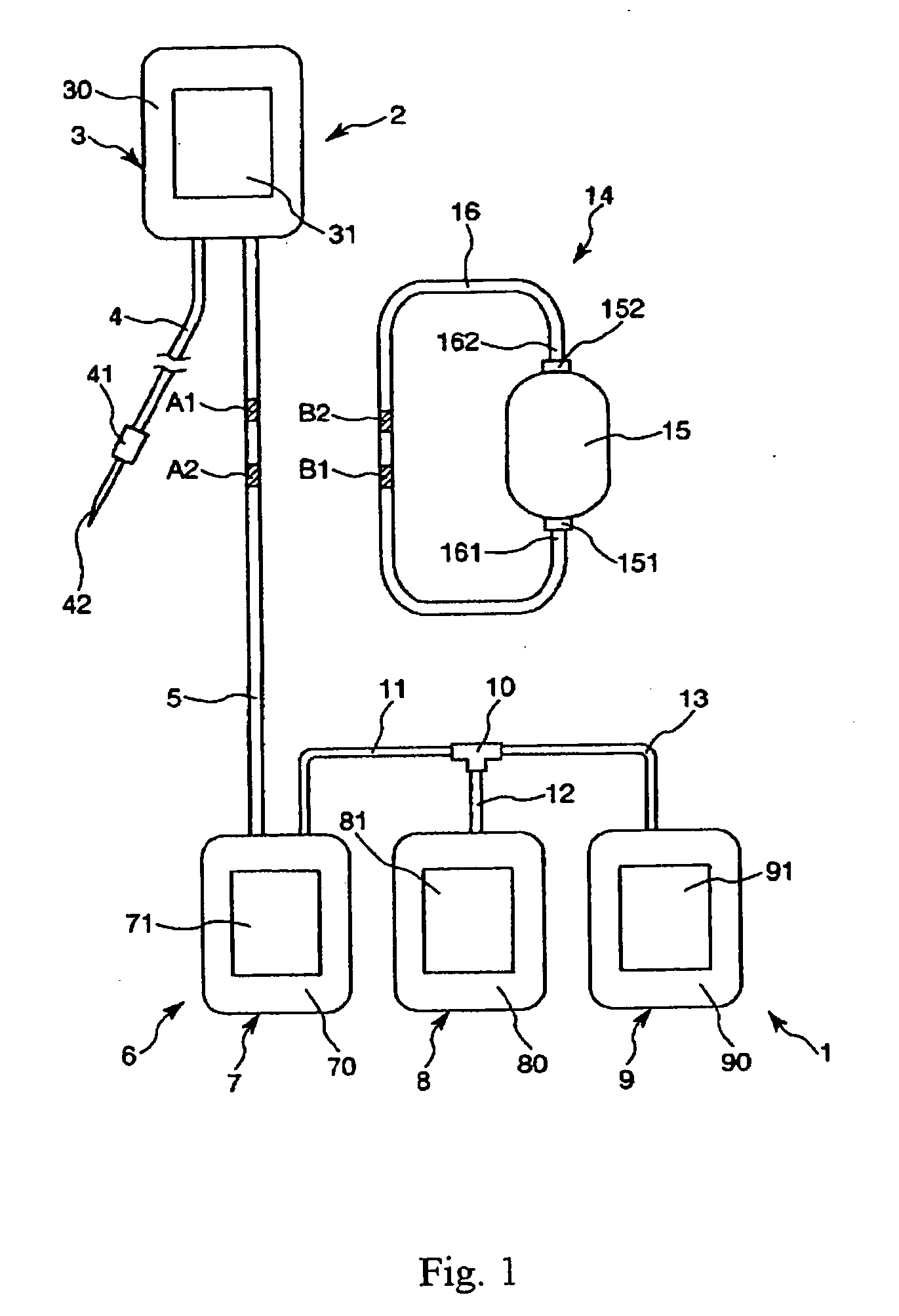 Method of producing blood processing circuits and filter unit