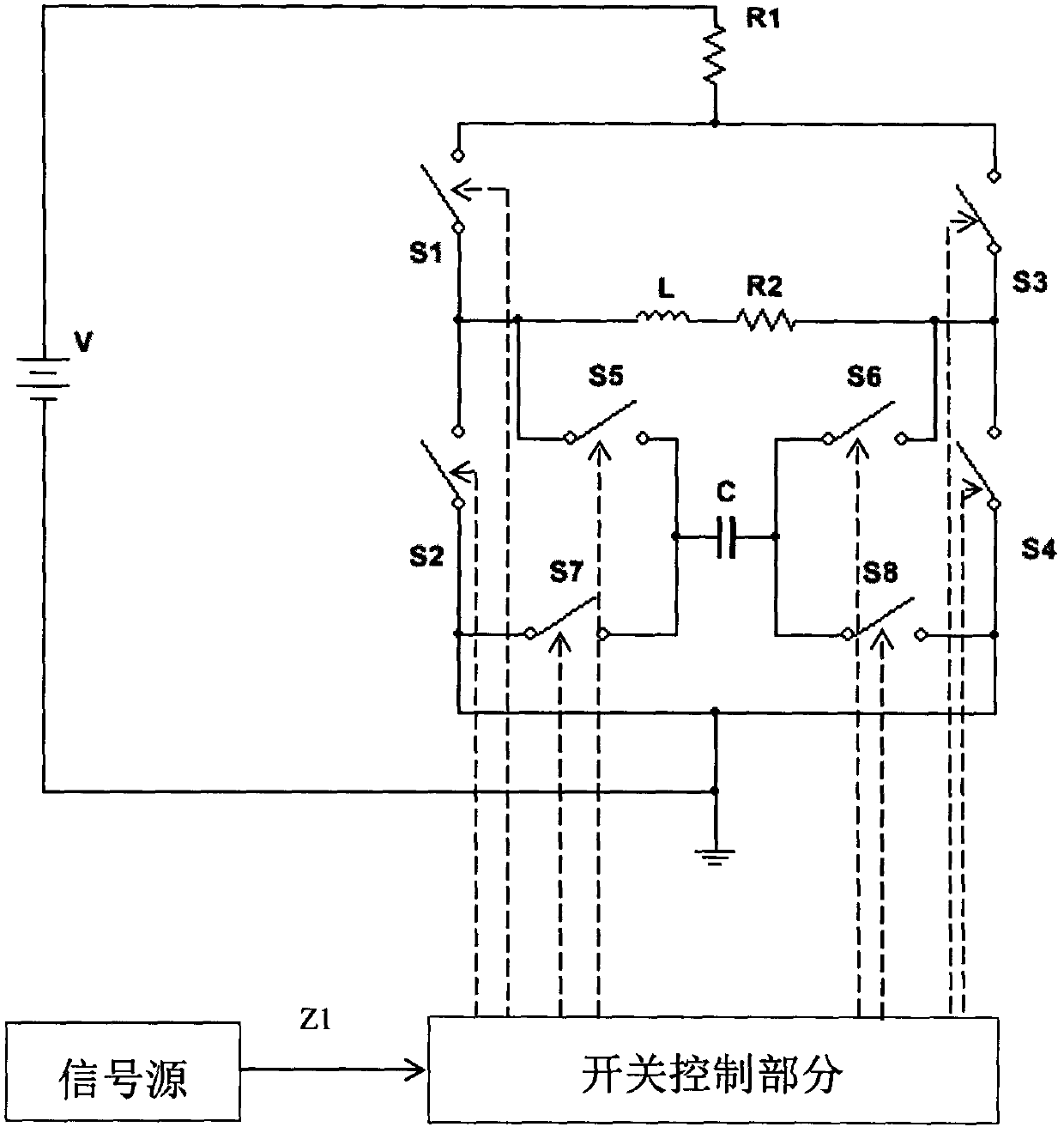 Energy-saving control circuit that generates various magnetic fields