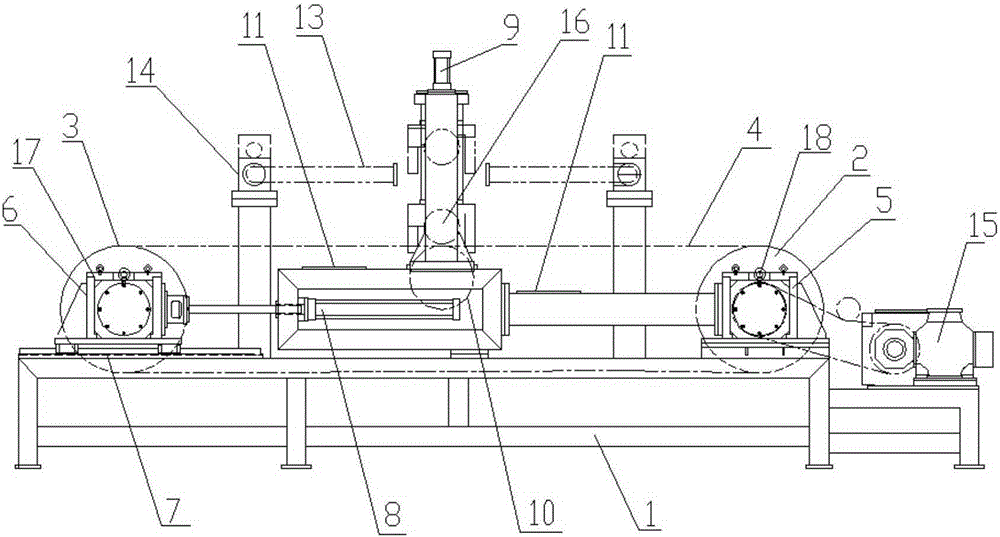 Conveyer belt energy saving property testing device and sample loading and unloading method