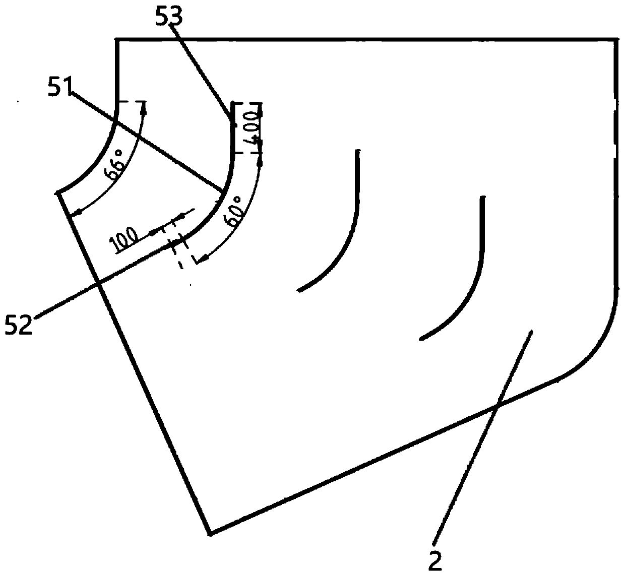 A boiler flue and a denitrification system