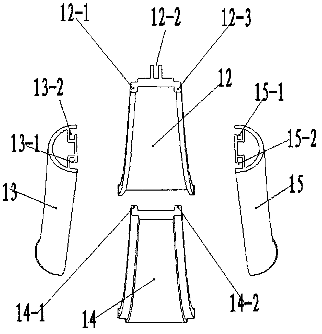 Children game bed adopting novel supporting rod structure