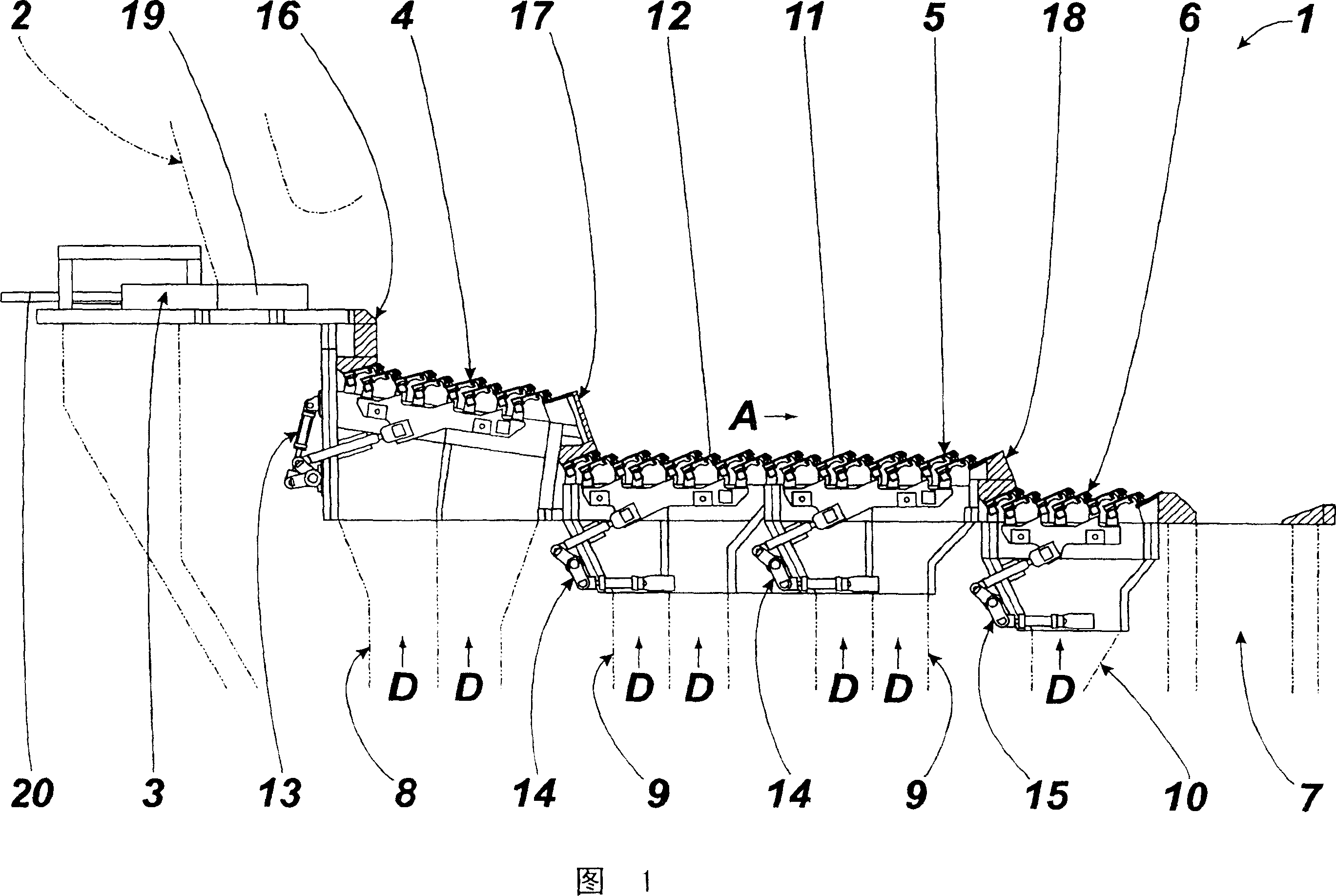 Step motor-driven grate burniag device of garbage furnace