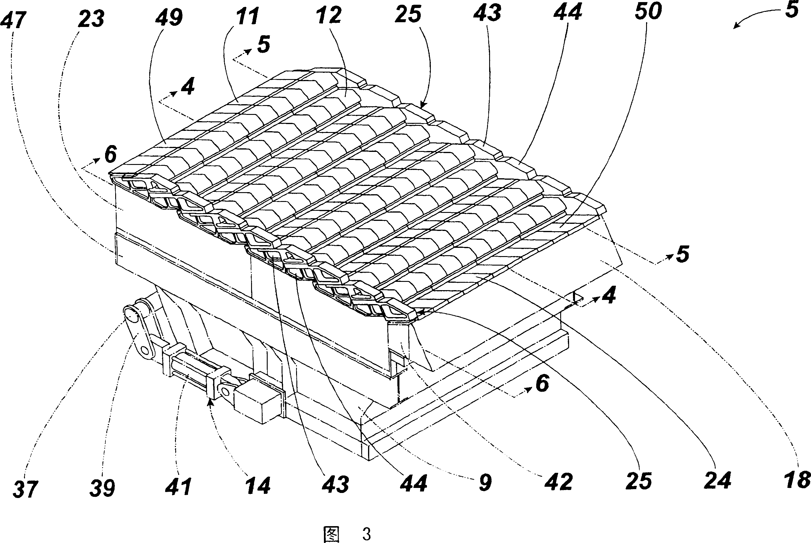 Step motor-driven grate burniag device of garbage furnace