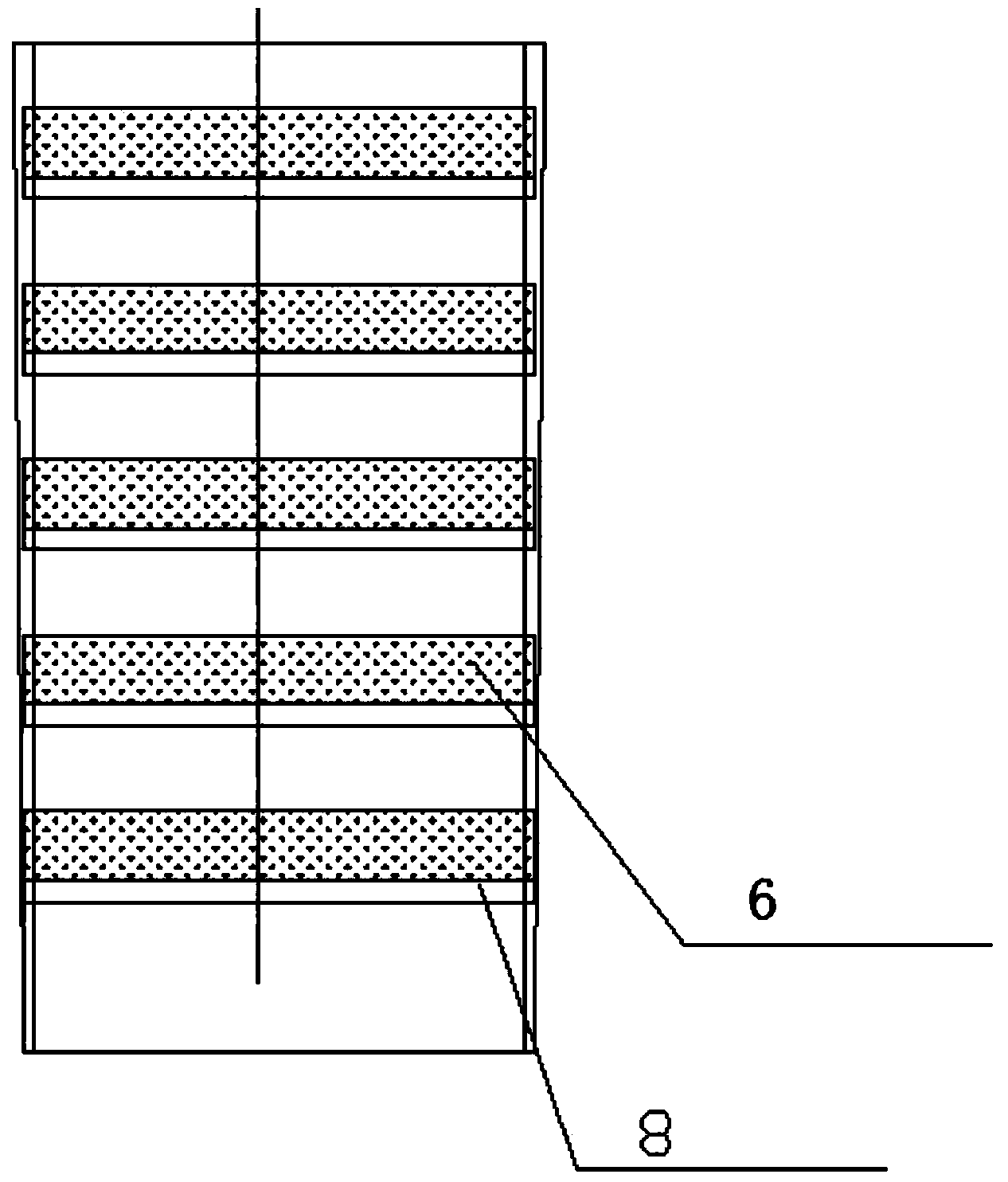 Vertical stratification water sample synchronous sampling device and sampling method thereof
