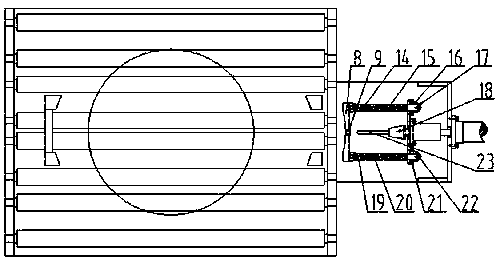 Automatic online drilling device for rim