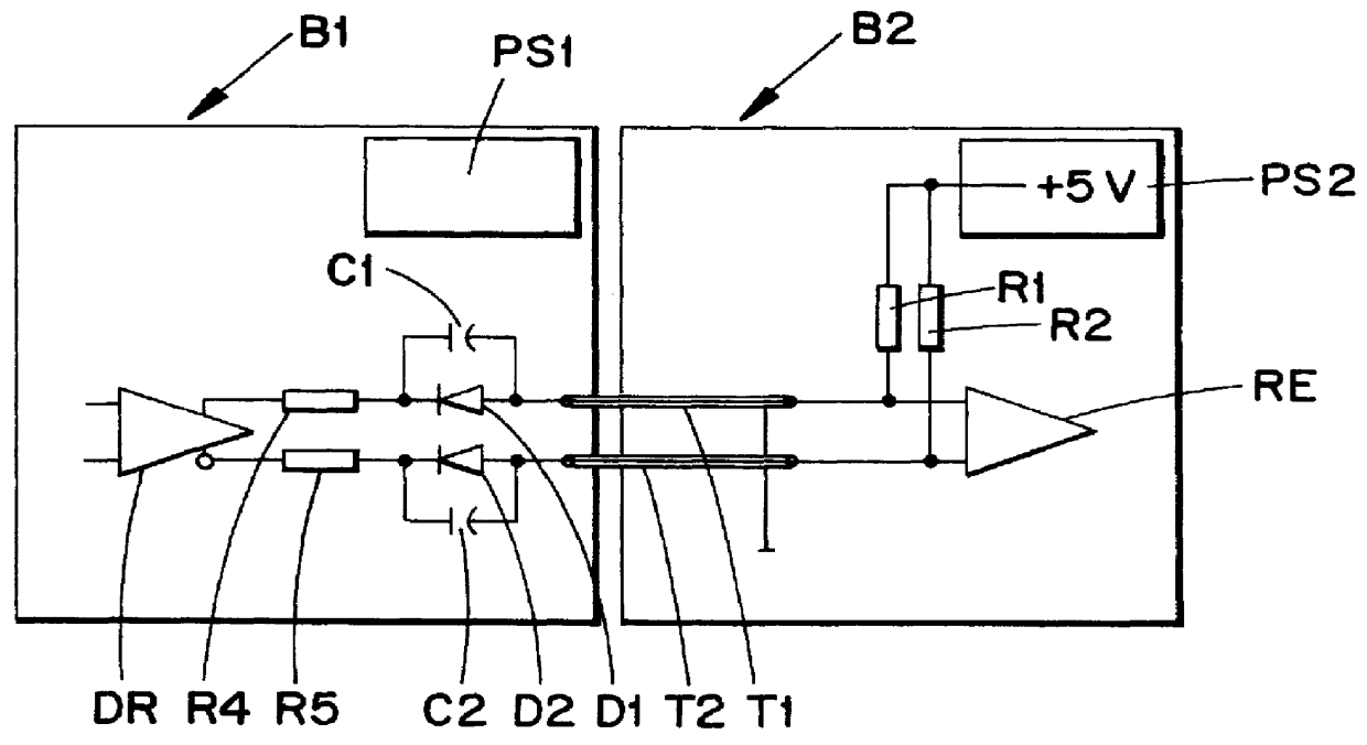 Protection circuit for high speed communication