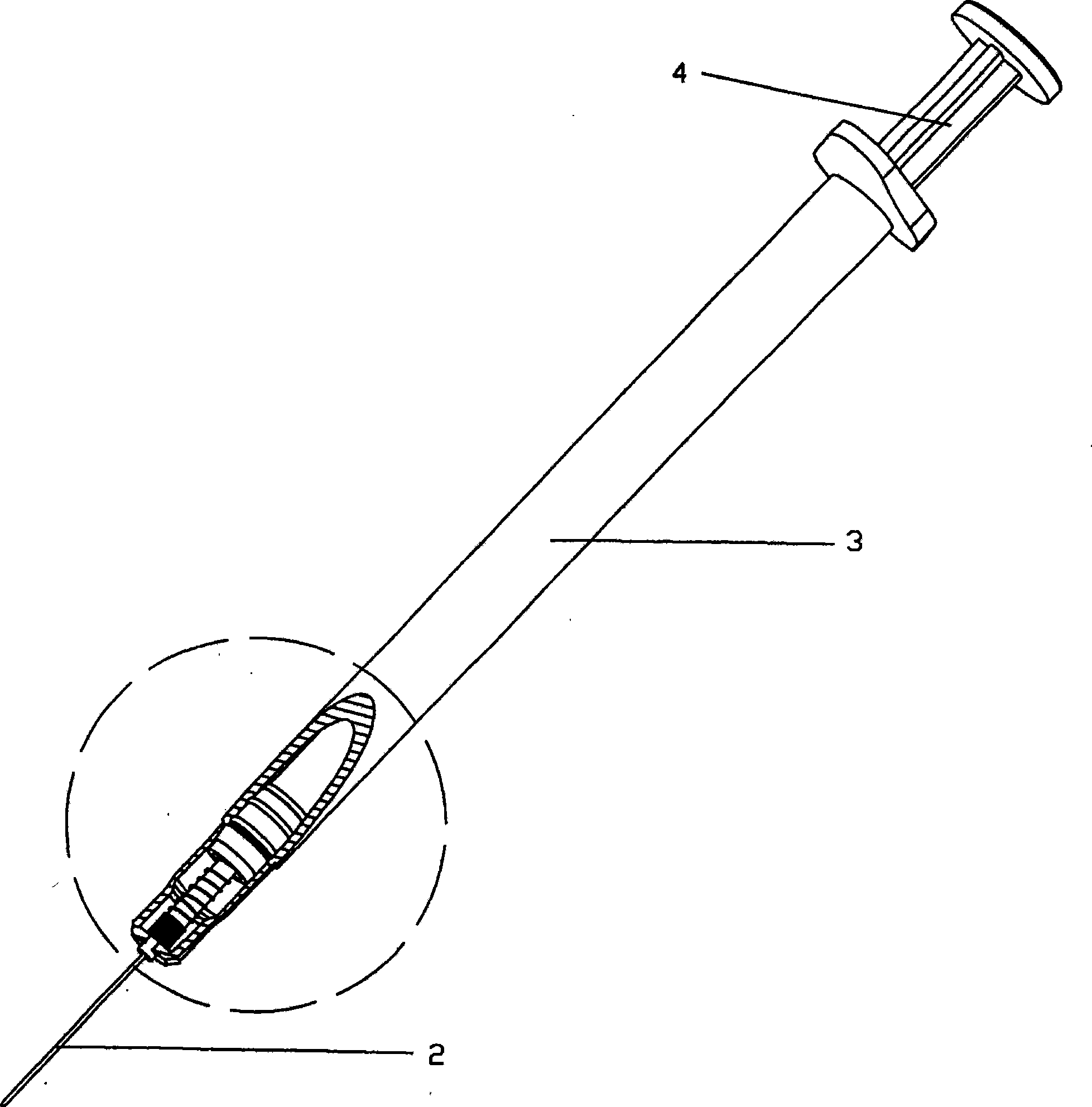 Automatic retracting type disposable safe syringe