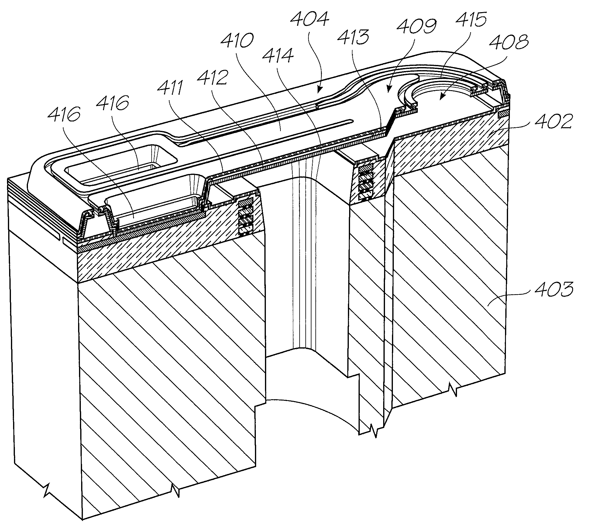 Printhead having moving roof structure and mechanical seal