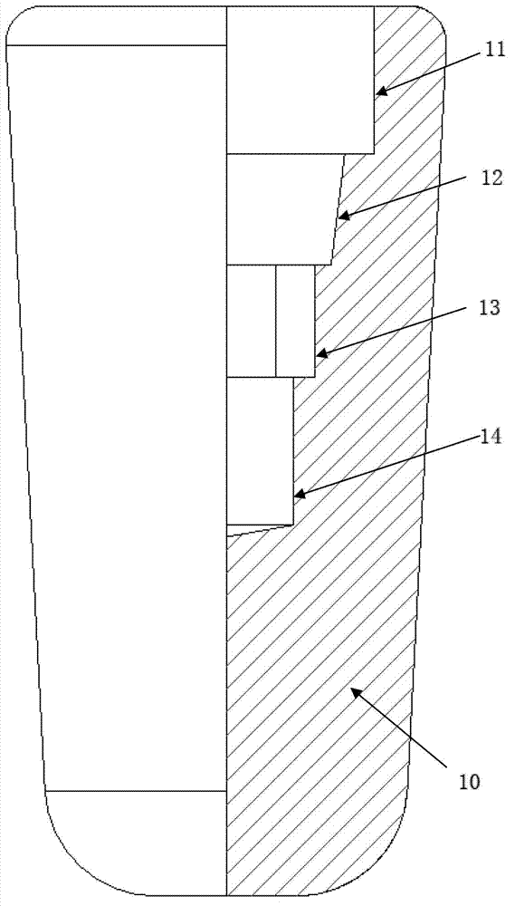 Connecting and sealing structure of oral implant-base
