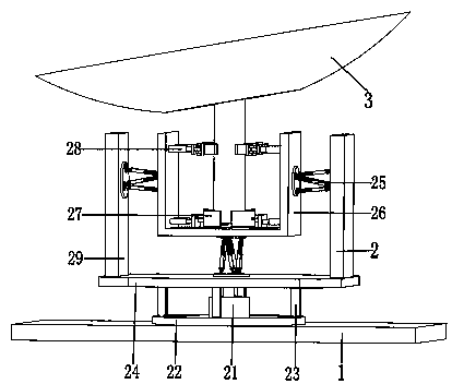 A satellite antenna for communication transmission