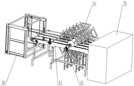 Counting conveying stacking system for corrugated paper