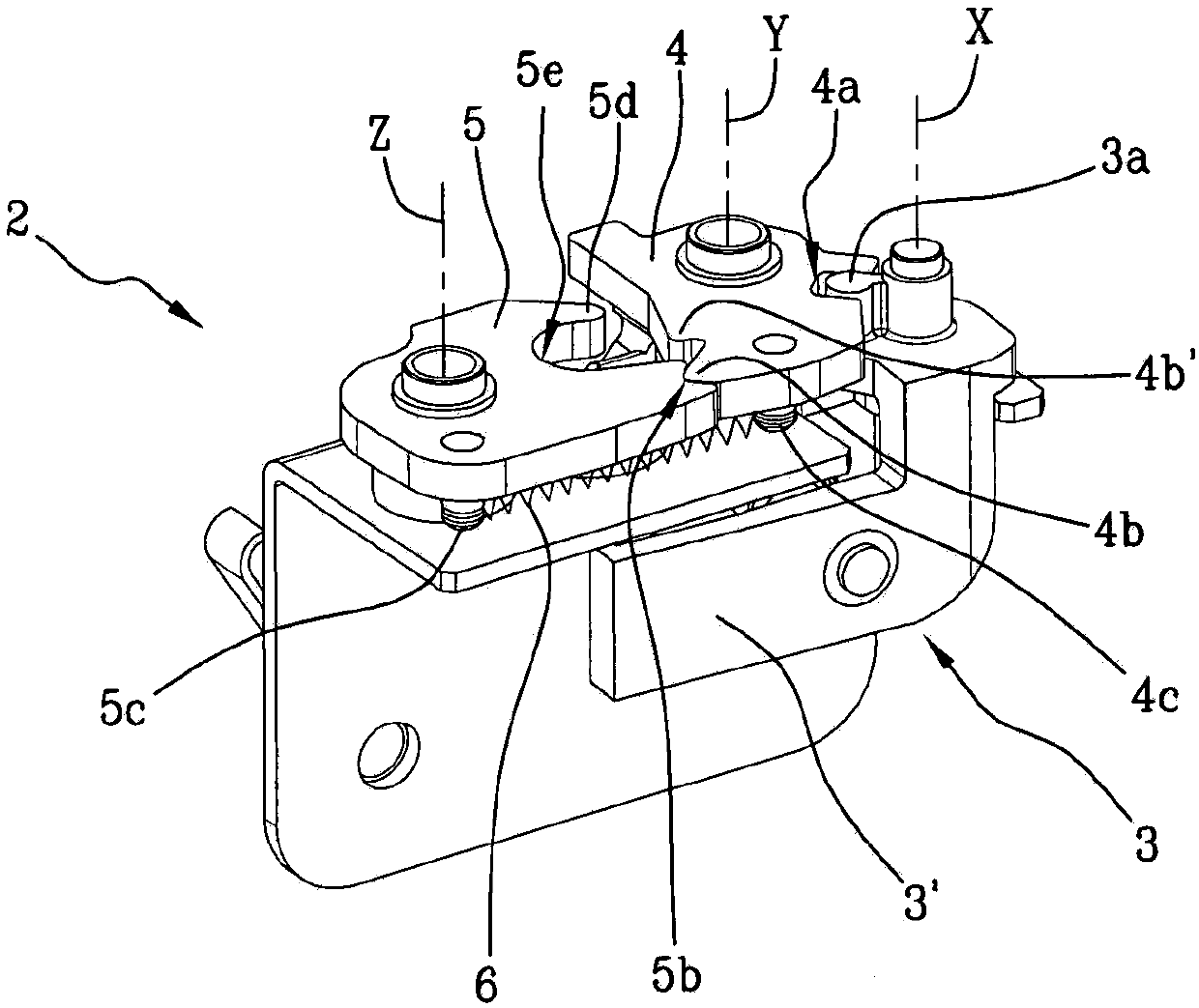 Assisted movement device for door of vehicle