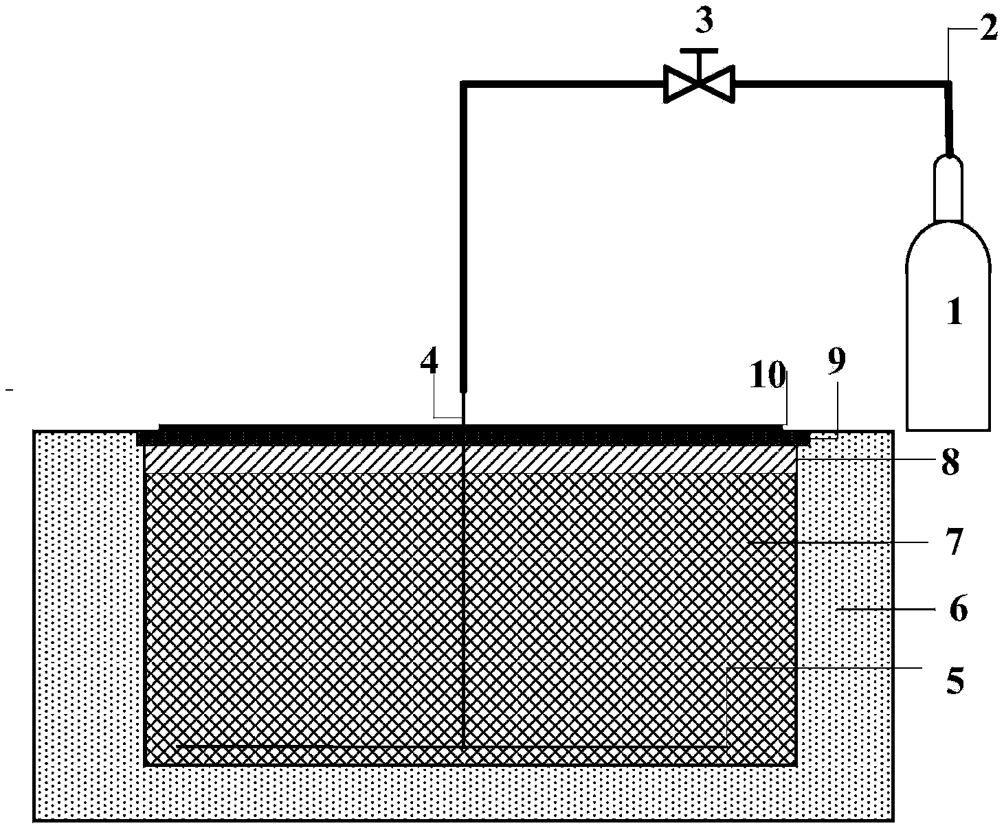 Bed course replacing and filling and carbonization reinforcing method of soft soil foundation