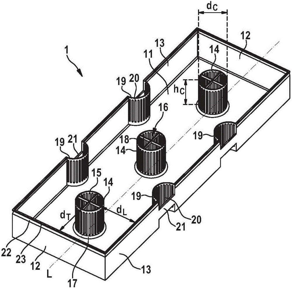 Broiler chicken container and unit comprising at least two broiler chicken containers, said container being designed and equipped to receive and hold broiler chickens