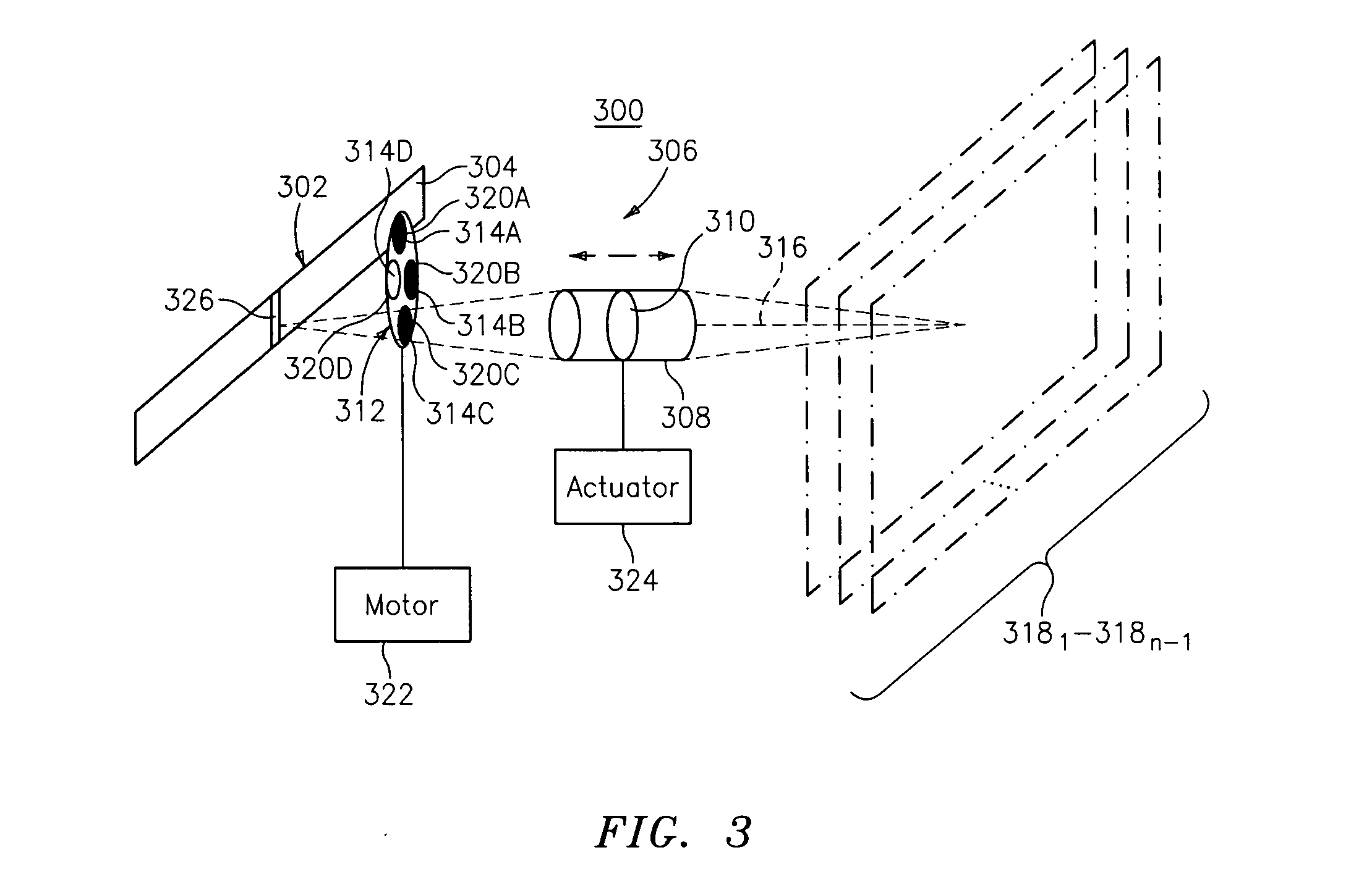 Imaging arrangement and barcode imager for imaging an optical code or target at a plurality of focal planes