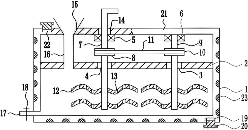 Glue blending device for plastic bonding of mobile phone