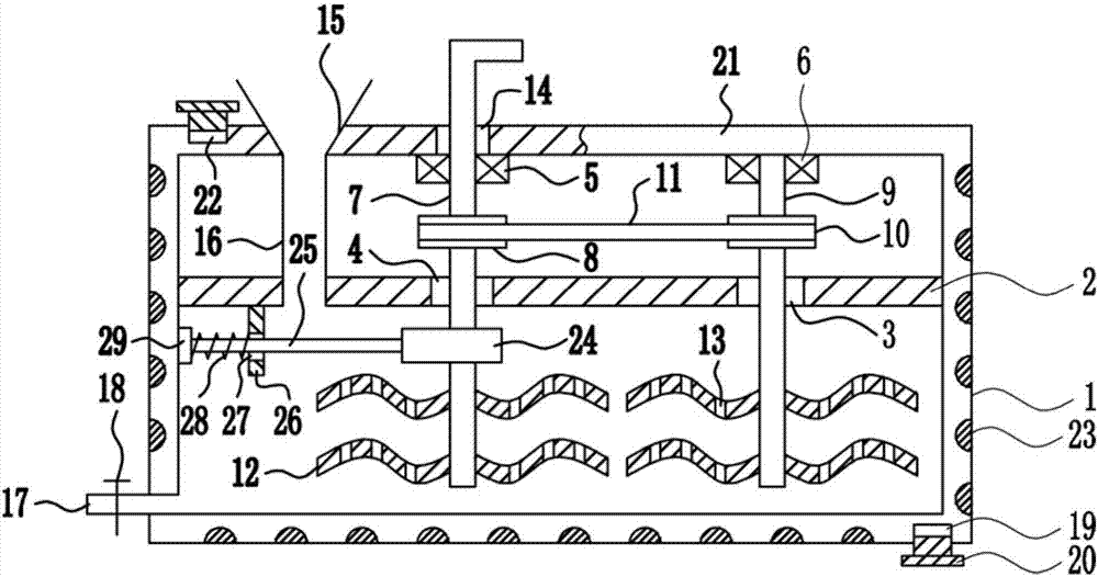 Glue blending device for plastic bonding of mobile phone