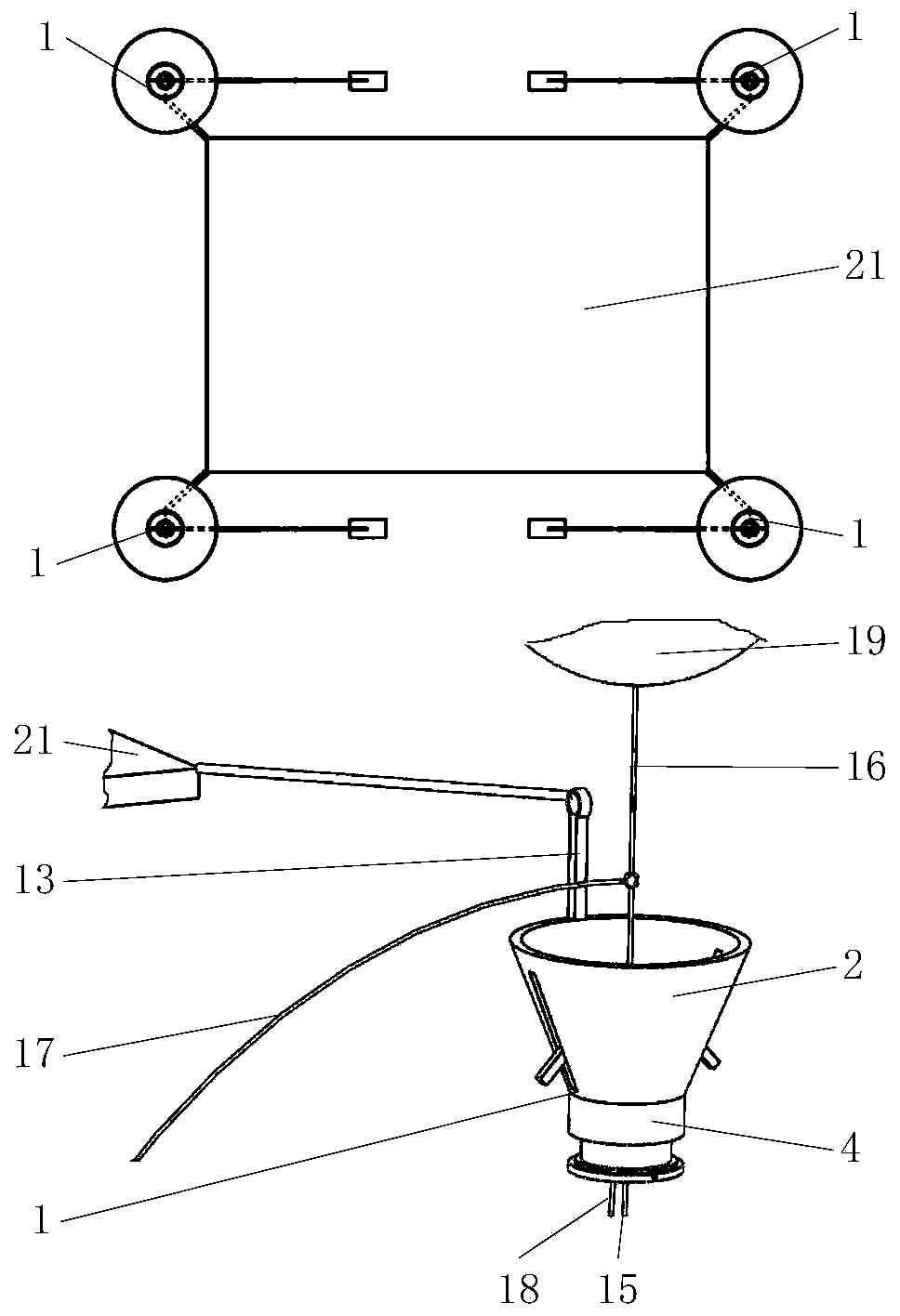 Device for increasing garden transplanted nursery stock survival rate