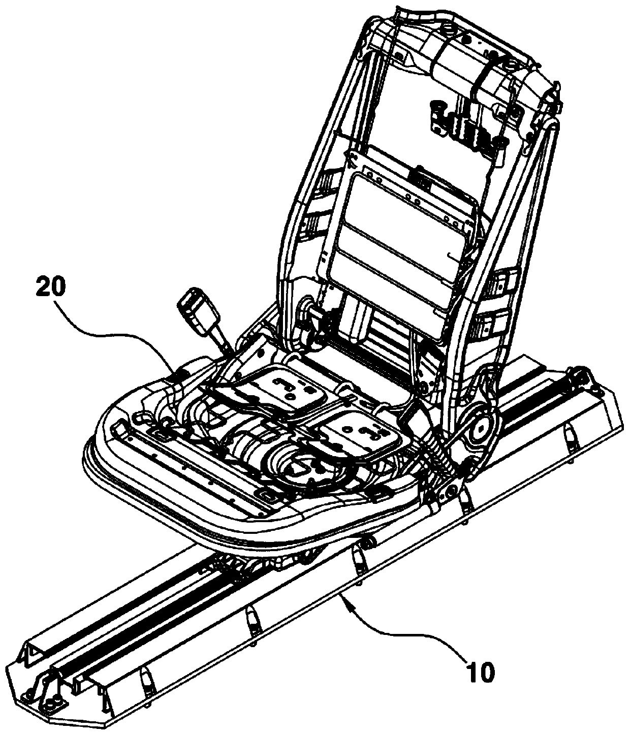 Seat track mechanism for vehicle seat