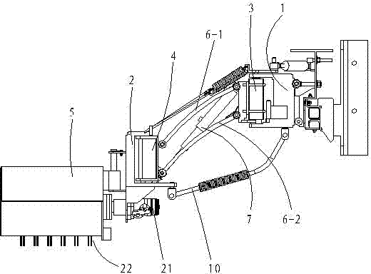 Sweeping and brushing device for road sweeping vehicle