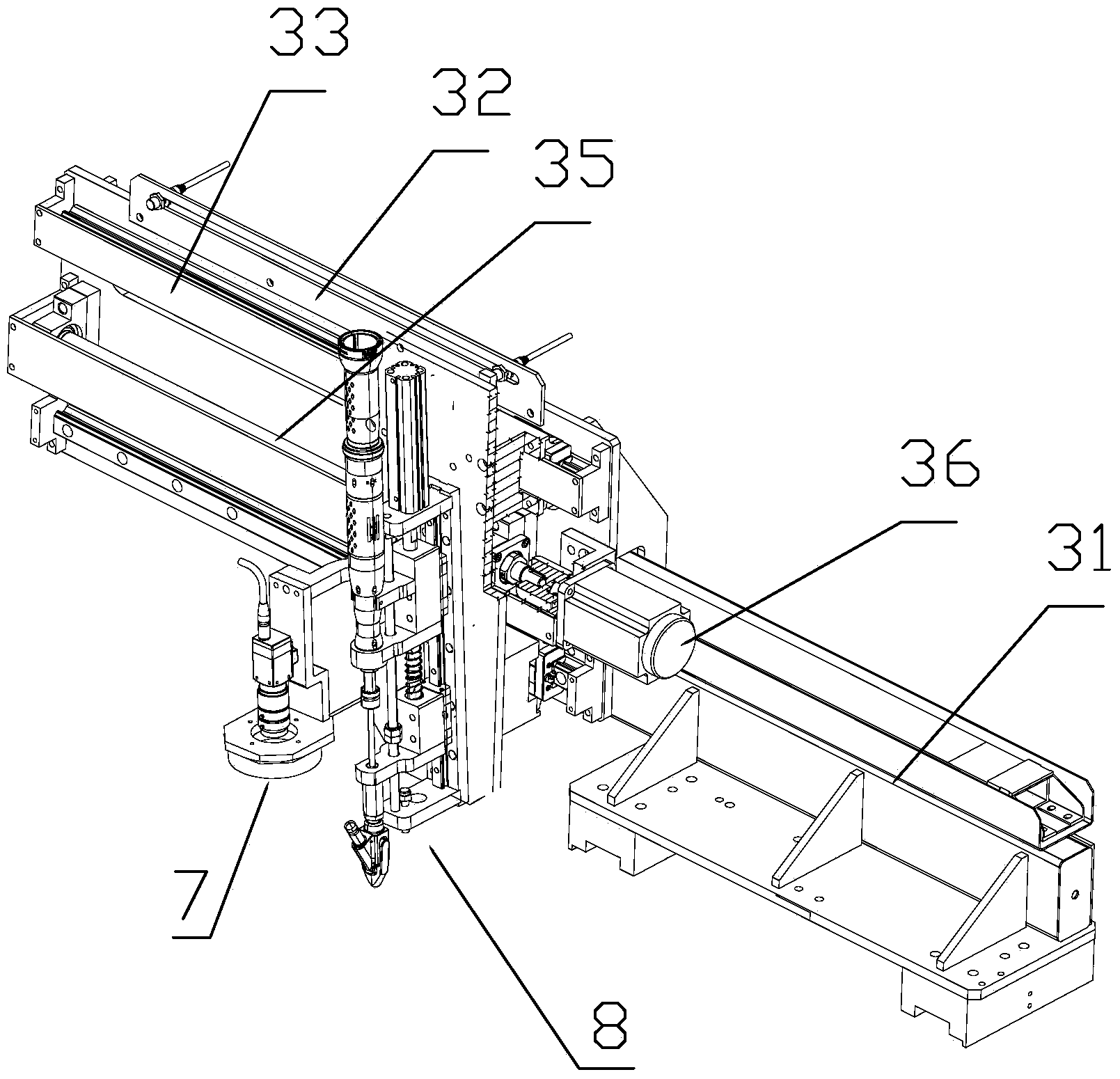 Automatic positioning and screwing mechanism of main and auxiliary seat frames and control method thereof