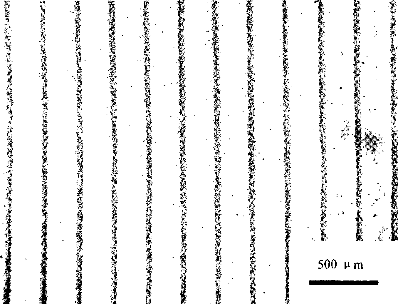 Method for light inducing light refraction change crystal surface microstructure