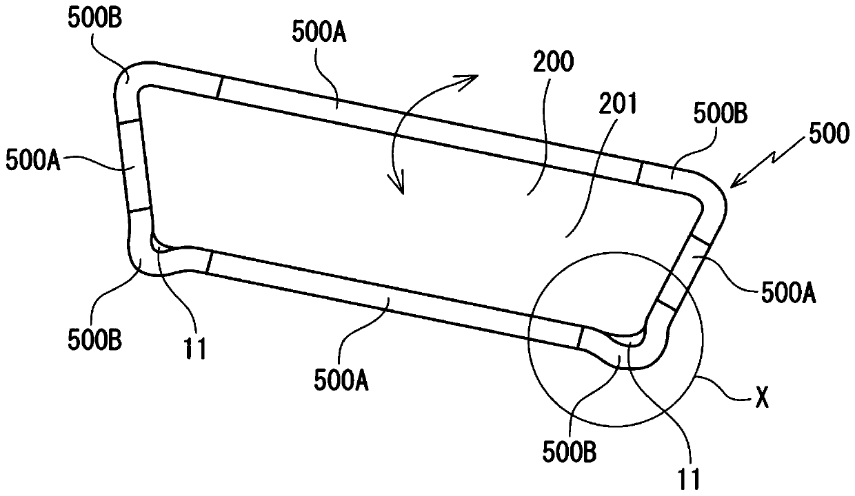 Drainage structure of convertible