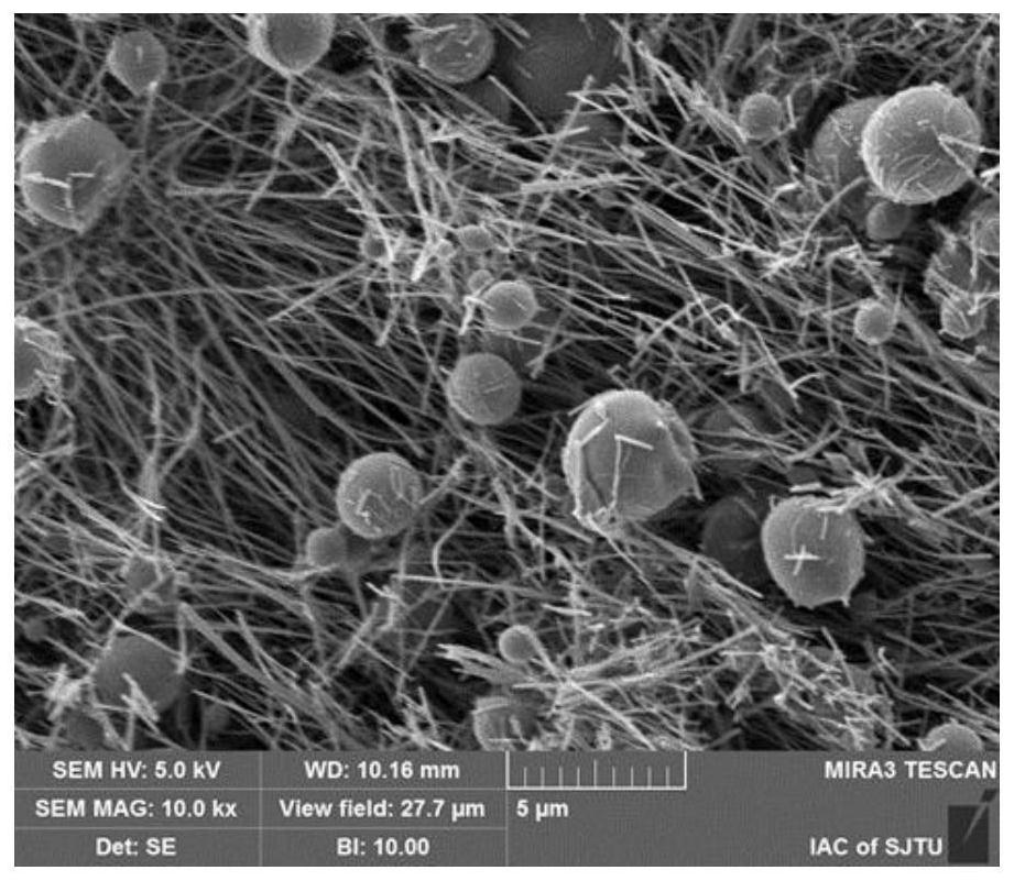 Inorganic fiber powder for radiation cooling and preparation method thereof