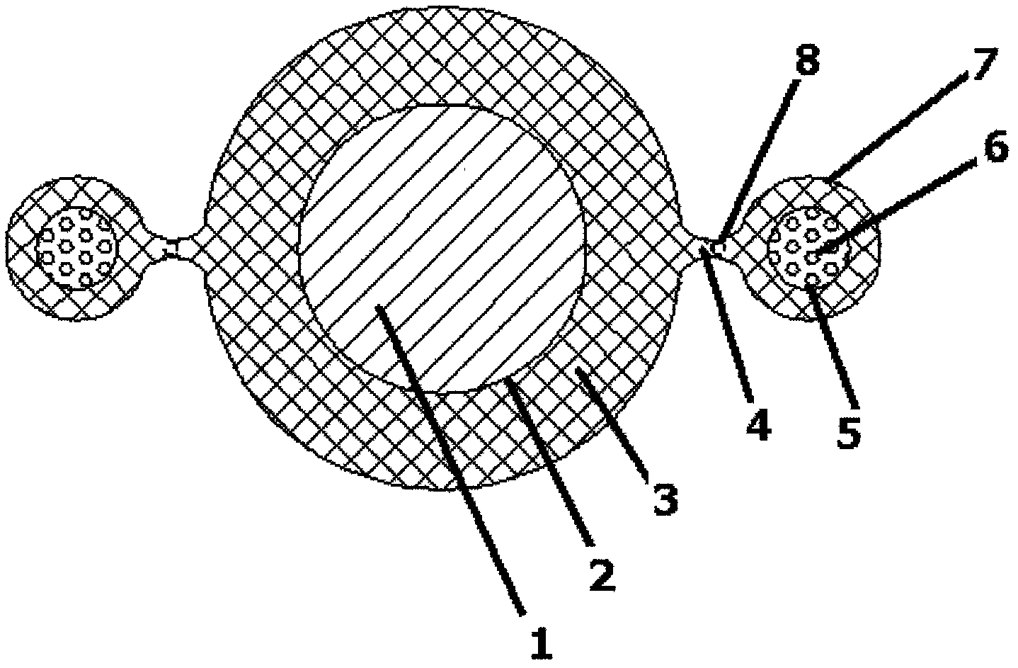 Soft and elastic compound type overhead insulated cable