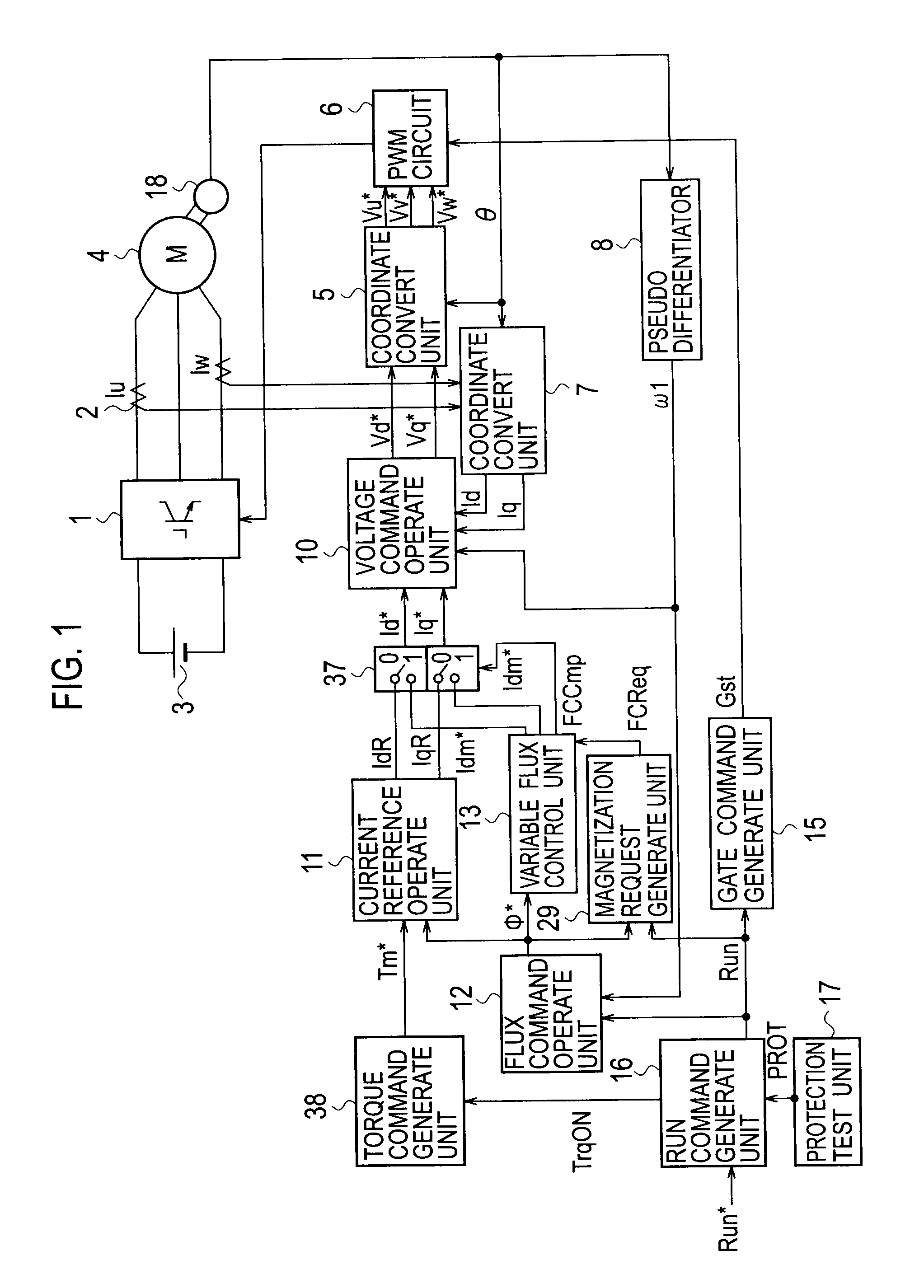 Variable-flux motor drive system