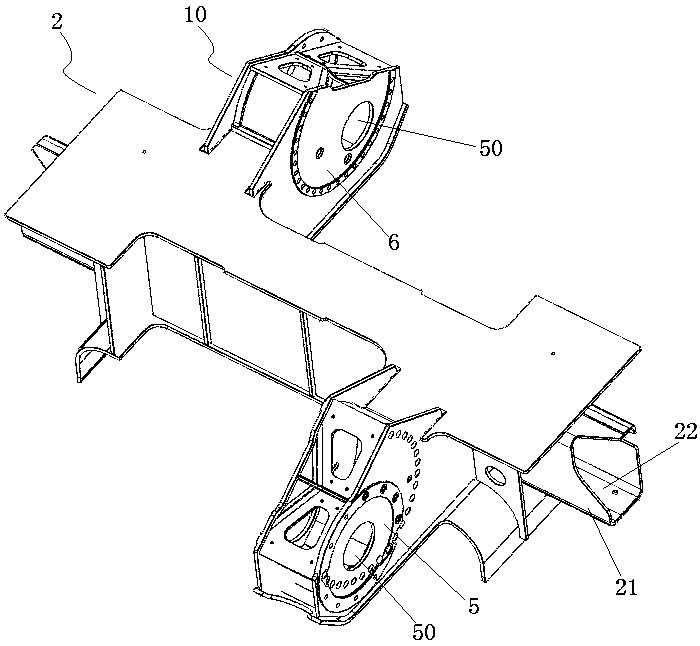 Straddle type monorail vehicle framework and bogie thereof