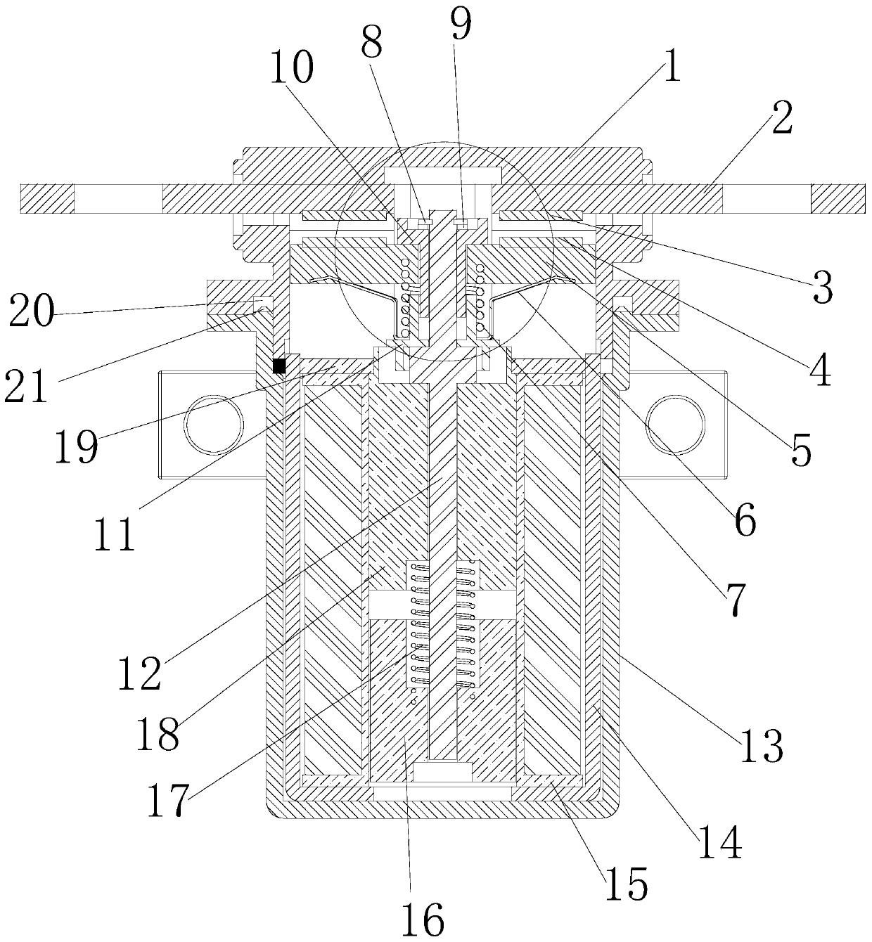 Waterproof normally-open DC contactor