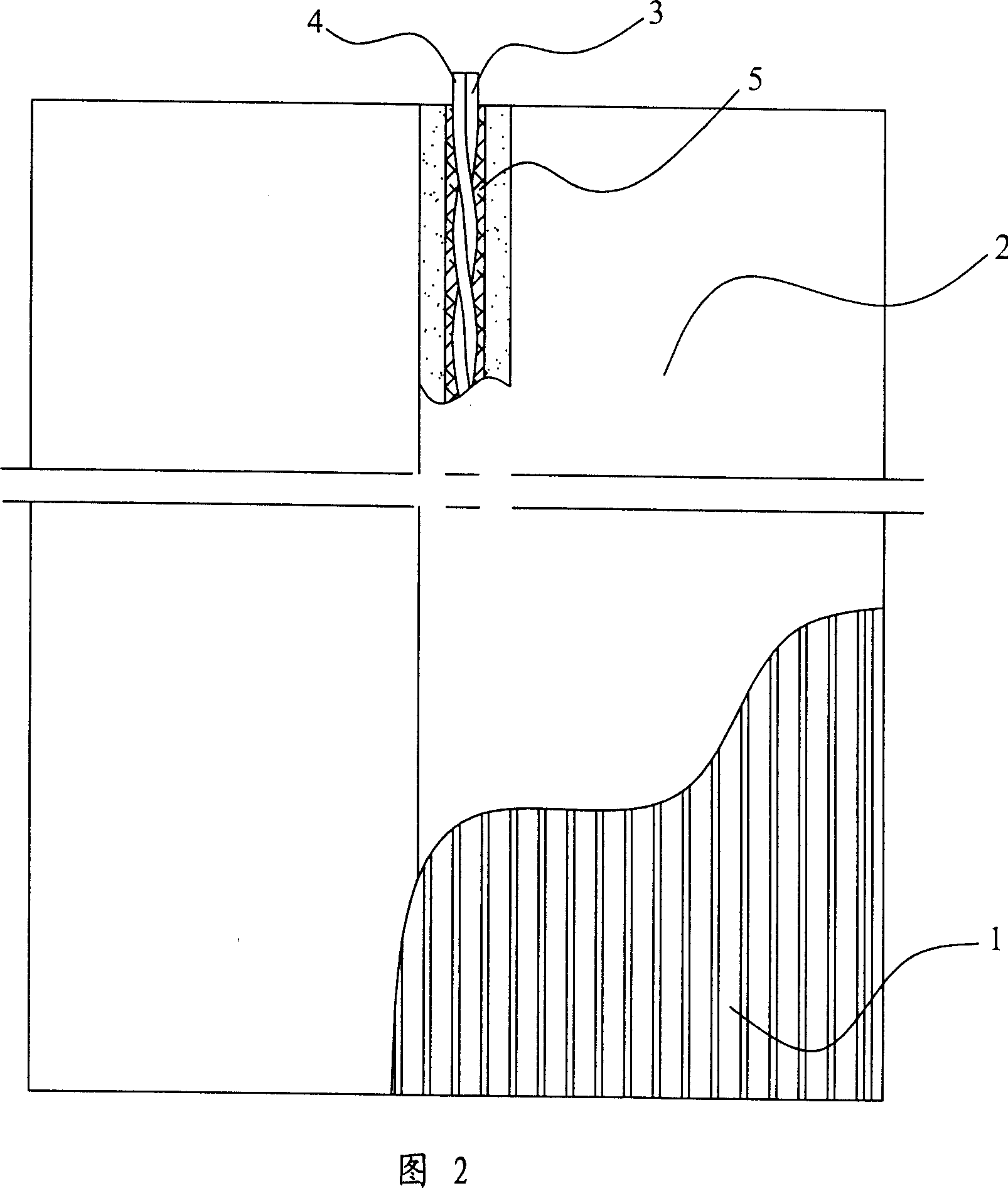 Depth measurement drainage plate structure provided with shielding layer