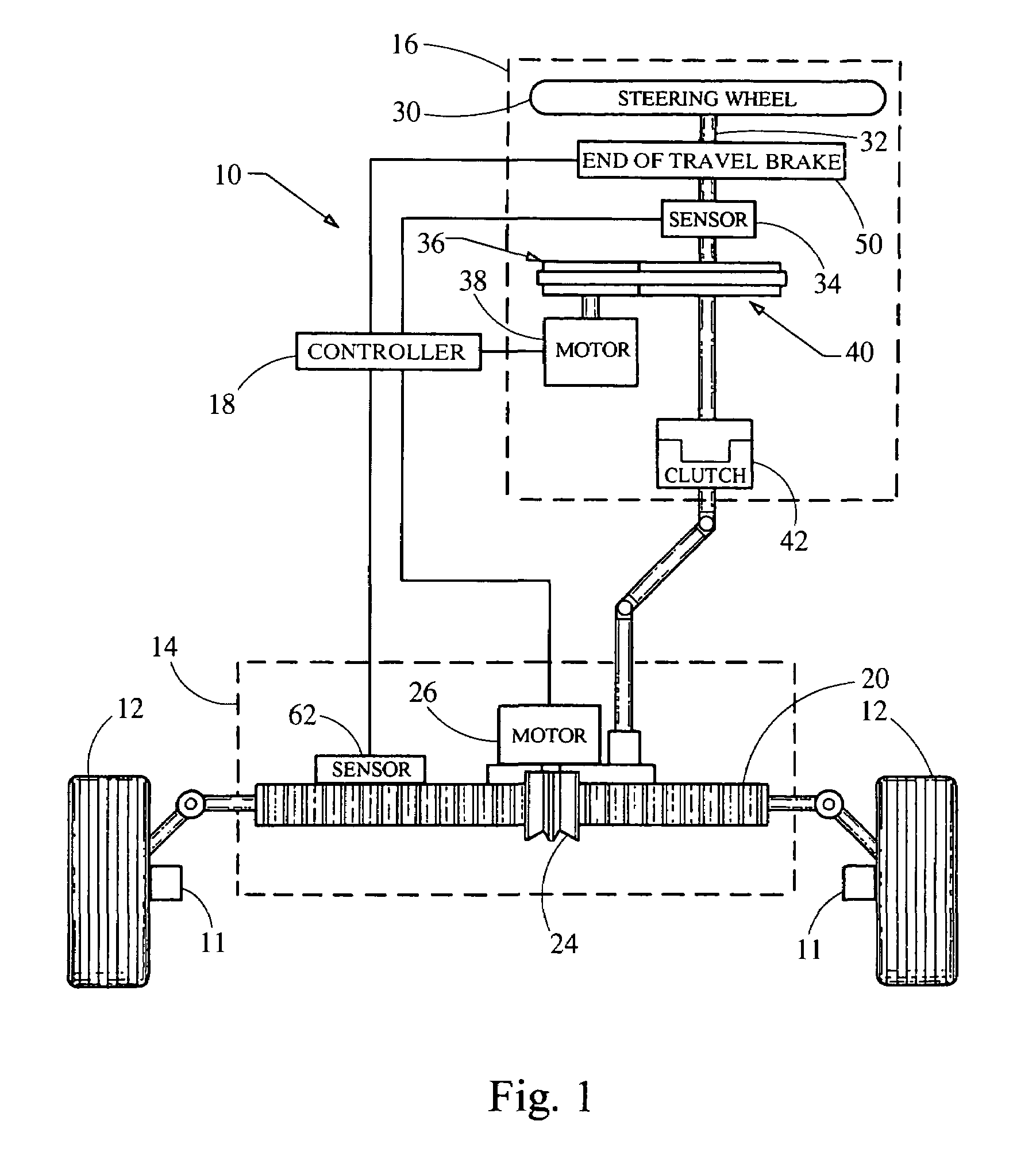 Driver interface system for steer-by-wire system