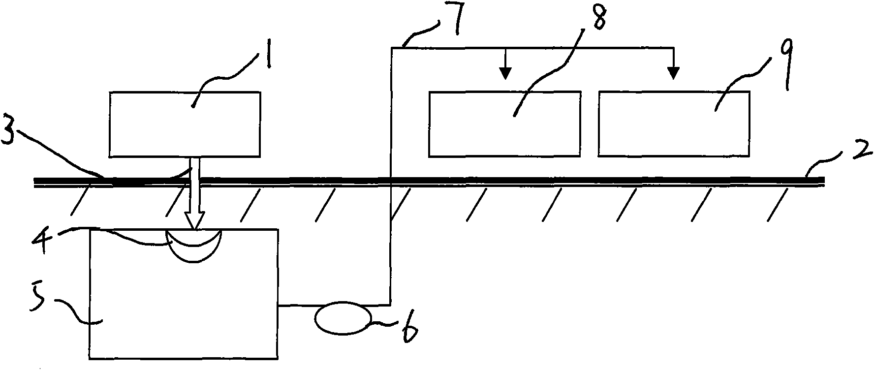 Filament sizing machine condensed water recycling device