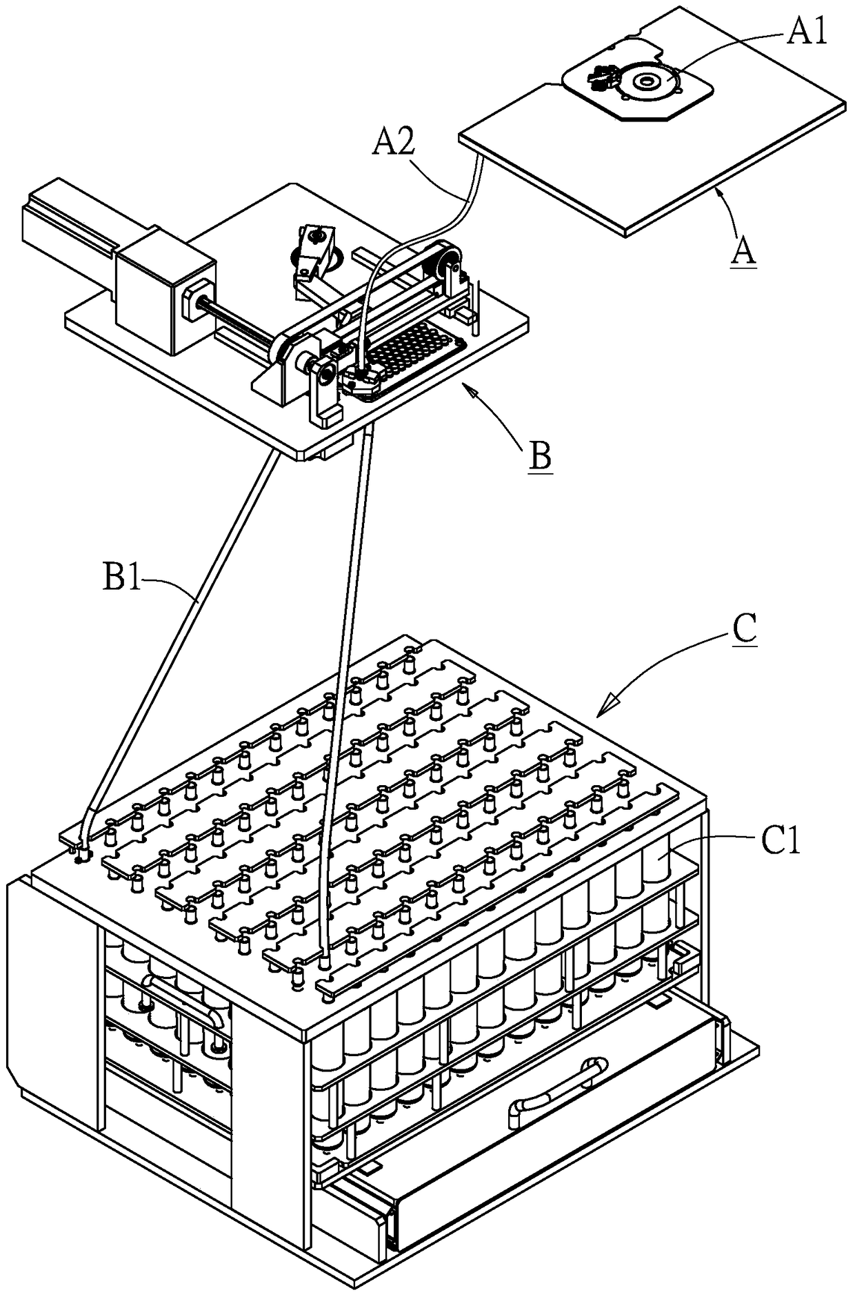 Electronic component sorting box detection method and device