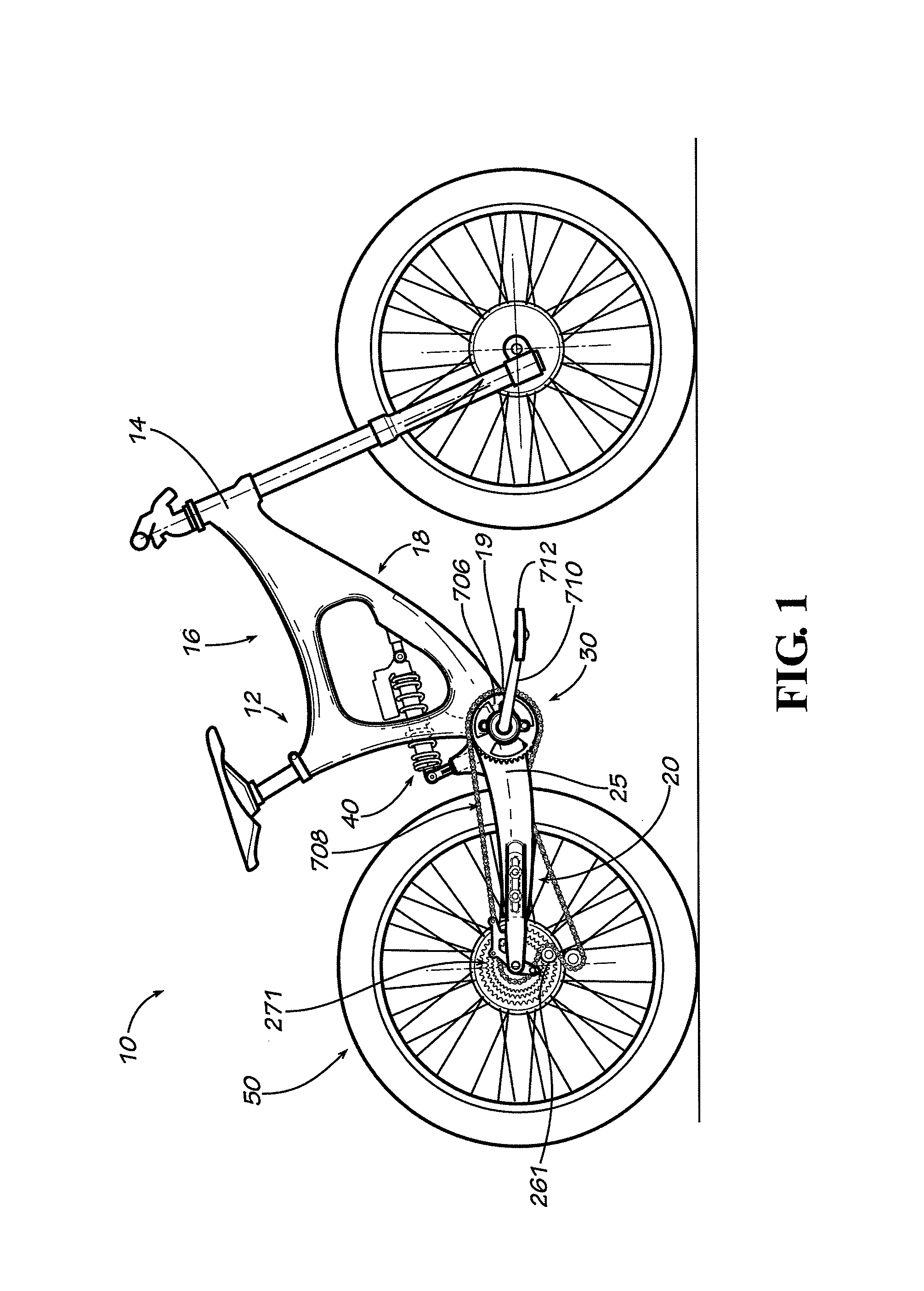 Bicycle frame with adjustable suspension components