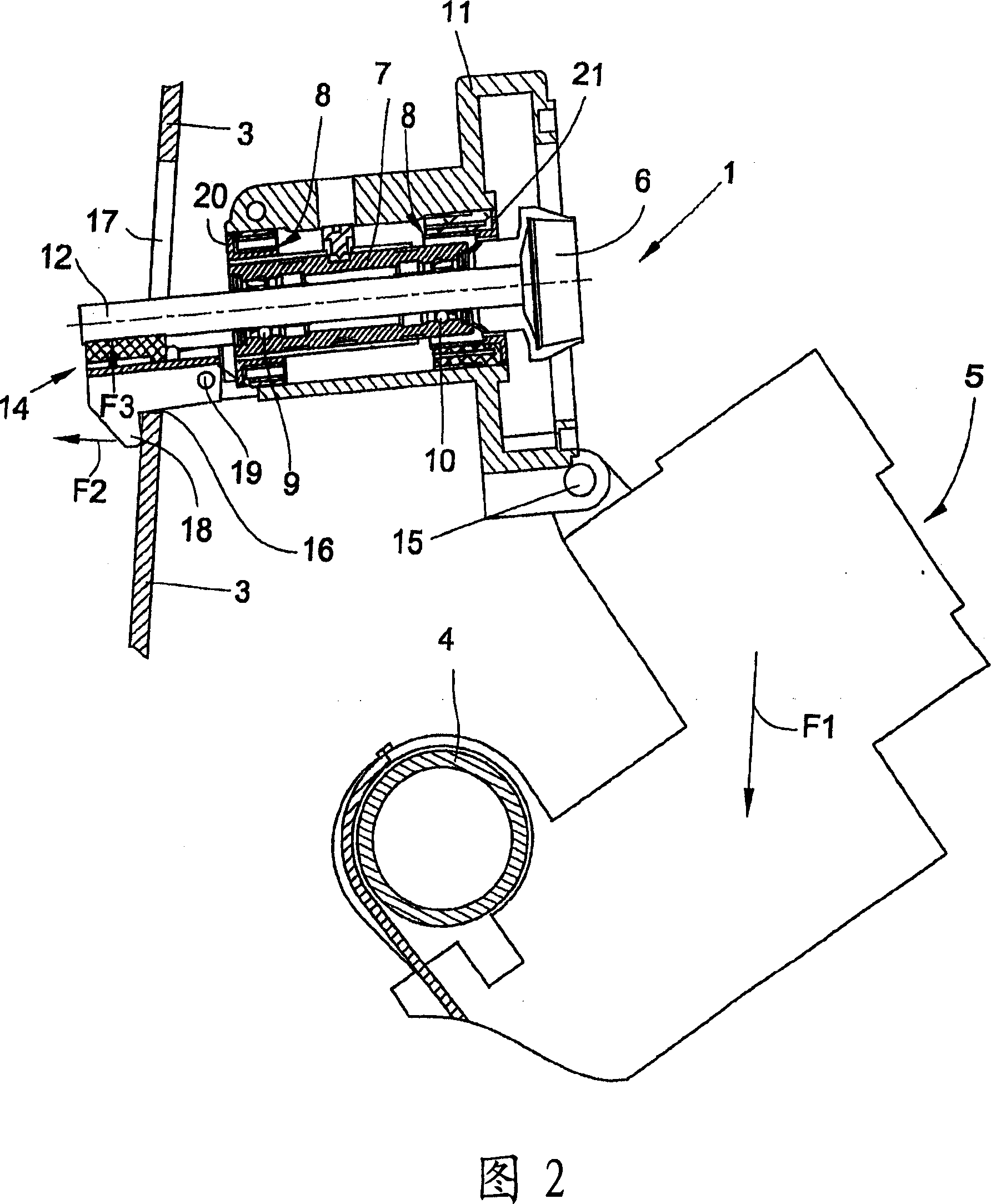 Rotor brake for a spinning rotor