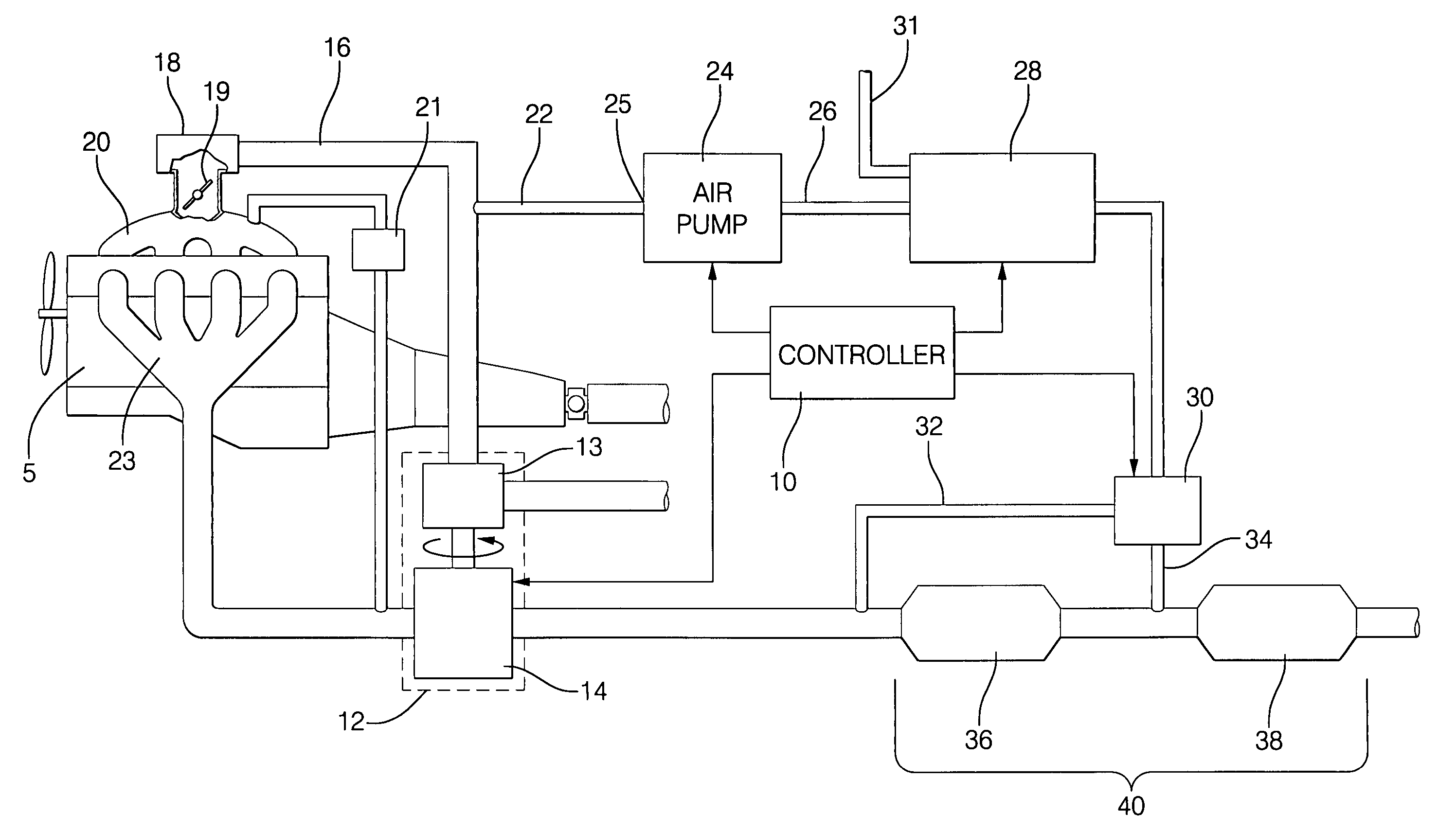 Method and apparatus for delivery of supplemental material to an exhaust gas feedstream with supplemental air assistance