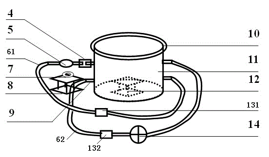 Device and method for online measuring content of volatile organic compounds