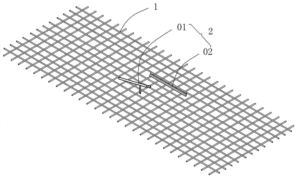 Leveling tool and leveling method for bridge deck pavement reinforcing mesh