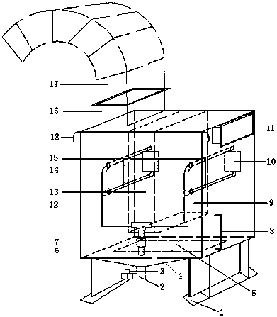 Spray dust-removing and fume-cleaning device