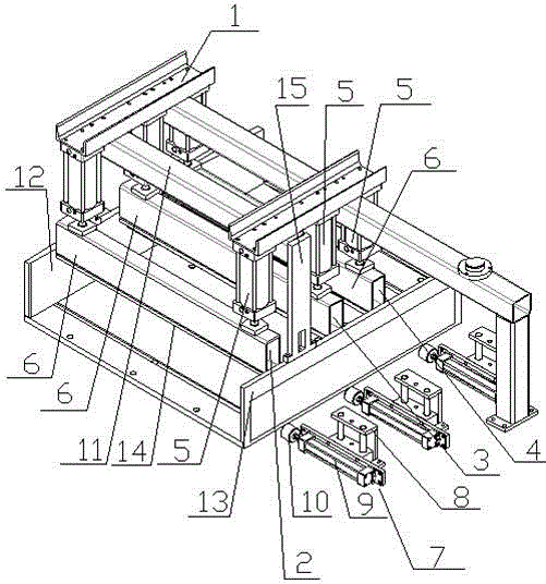 Pressing device for sawing material
